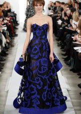Vestido de renda azul