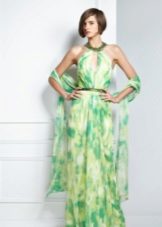 Robe d'été du soir avec emmanchure américaine