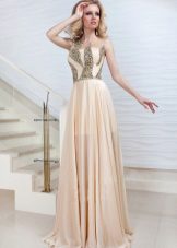 Robe de soirée de Oksana fly avec strass