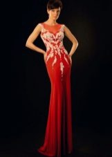 Robe de soirée de Oksana Mukha rouge 2016