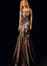 Robe de soirée de Oksana s'envole en noir