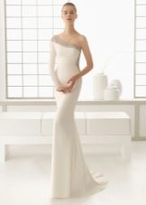 Robe de mariée avec strass brodés de corsage