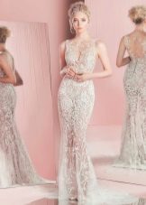 Zuhair Murad 2016 esküvői ruha egyenes csipke