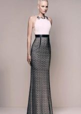 robe de soirée 2016 blanche et noire