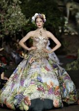 Robe de soirée imprimée 2016 de Dolce & Gabbana