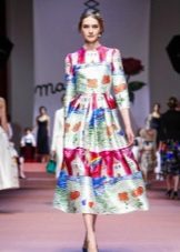 Robe de soirée imprimée 2016 de Dolce & Gabbana