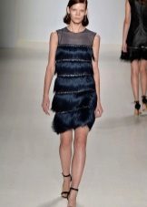Robe de soirée à franges 2016 de Carolina Herera