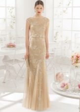 robe de soirée pour le nouvel an 2016 brun doré