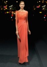 Robe de soirée avec haut en dentelle