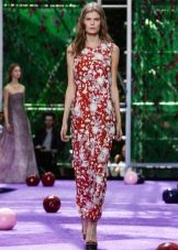 Robe de soirée du Dior 2016 avec un imprimé