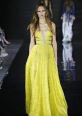 Robe de soirée jaune pour le nouvel an 2016