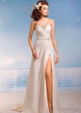Robe de mariée de la collection Paradise Island avec une fente