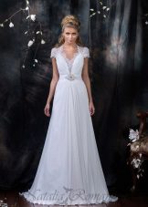 Robe de mariée avec draperie