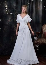 Robe de mariée à manches courtes
