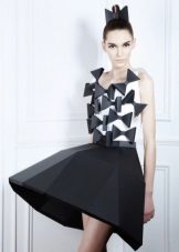Robe de soirée courte en papier