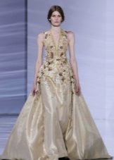 Robe de soirée beige
