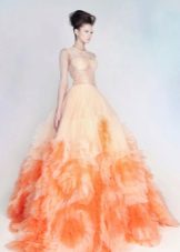 Robe de mariée orange