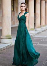 Robe de mariée verte