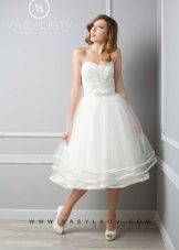 Robe de mariée courte du nouvel arc de Vasilkov