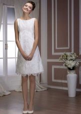 Robe de mariée courte de la collection de perles de Hadassah