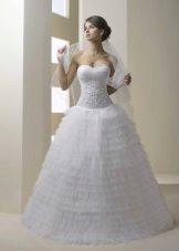 Perle élargie robe de mariée