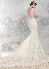 Robe de mariée en dentelle sirène