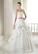  San Patrick Dreams Collection Dresses Robe de mariée avec ceinture rouge
