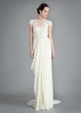Robe de mariée droite drapée