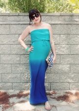Robe bleu turquoise
