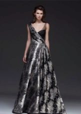 Robe de soirée moelleuse à bretelles