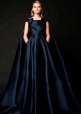 Robe de soirée moelleuse bleue