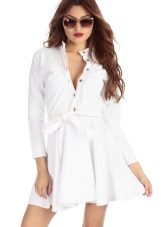 Robe en jean blanc
