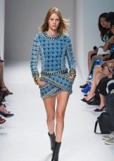 Robe en jean à manches longues