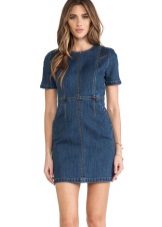 Robe fourreau en jean