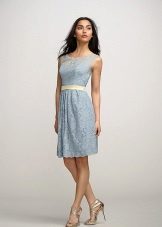 Robe midi bleue