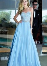 Robe de soirée bleue
