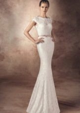 Robe de mariée de l'avenue Diagonal droite