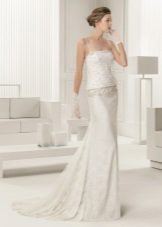 Robe de mariée de Rosa Clara avec un train