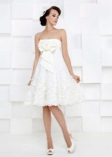 Kookla Simple White Collection Robe de mariée courte