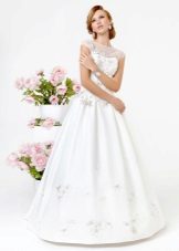 Lace Kookla Simple White Collection Robe avec Top en dentelle
