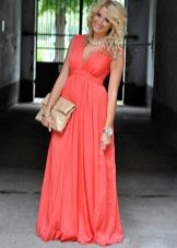 Robe corail longueur maximale