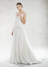 Robe de mariée à bretelles larges