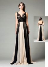 Robe Grecque Blanche et Noire