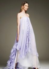 Robe violette en mousseline