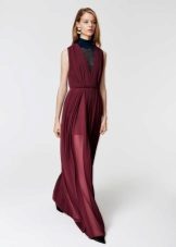 Robe de soirée en mousseline de soie