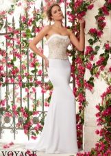 Robe de mariée de la marque Mori Lee avec un corset