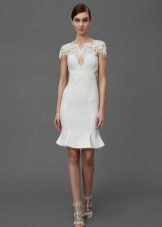Robe Fourreau Soirée Aux Genoux Blanc