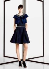 Robe midi bleue avec boléro