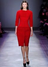Robe tricotée rouge