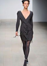Robe en maille à tresses droites
